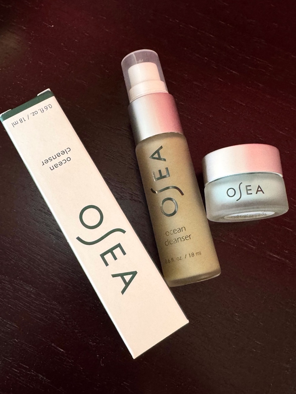 OSEA Ocean Cleanser & Seabiotic Water Cream (travel size)